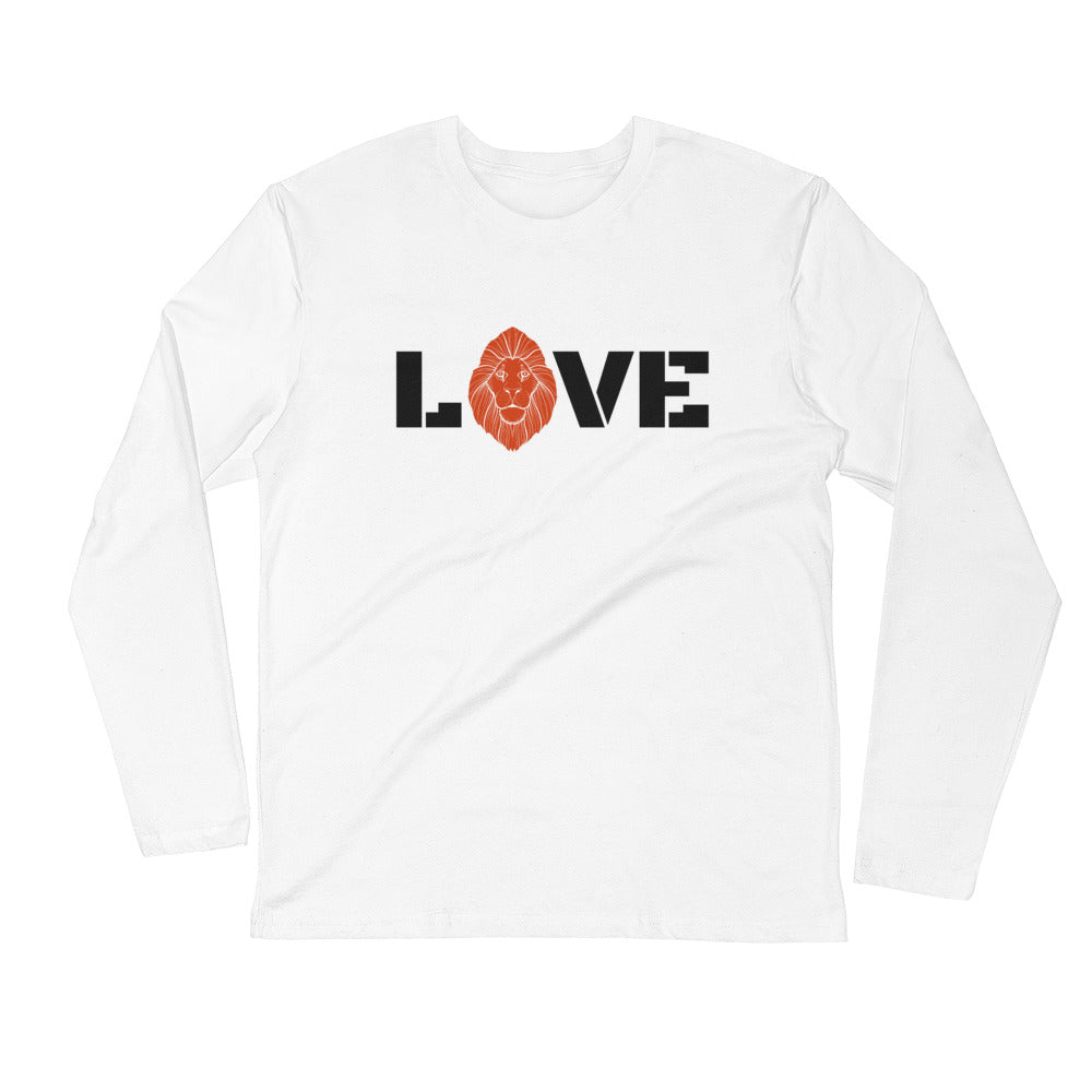 LIONS LEAD - LOVE - Long Sleeve Fitted Crew
